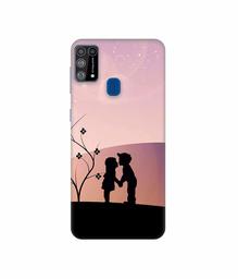 Amazon Brand - Solimo Designer Kiss-ing Couple 3D Printed Hard Back Case Mobile Cover for Samsung Galaxy M31