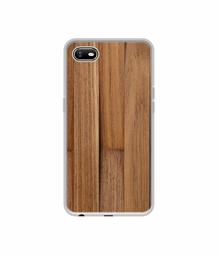 Amazon Brand - Solimo Designer Wooden Art UV Printed Soft Back Case Mobile Cover for Oppo A1K