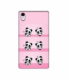 Amazon Brand - Solimo Designer Panda Pattern 3D Printed Hard Back Case Mobile Cover for Sony Xperia Z2