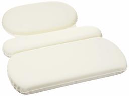 AmazonBasics Bath Tub Neck Pillow with Suction Cups, Waterproof, 3 Panel