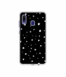 Amazon Brand - Solimo Designer Sperking Stars UV Printed Soft Back Case Mobile Cover for Samsung Galaxy M10s