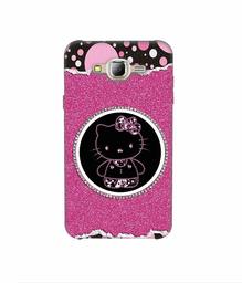 Amazon Brand - Solimo Designer Kitty with Glitter 3D Printed Hard Back Case Mobile Cover for Samsung Galaxy J2 Pro