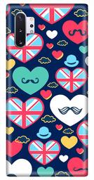 Amazon Brand - Solimo Designer Heart Pattern Design 3D Printed Hard Back Case Mobile Cover for Samsung Galaxy Note 10 Plus