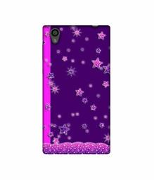 Amazon Brand - Solimo Designer Sparkling Stars 3D Printed Hard Back Case Mobile Cover for Sony Xperia L1