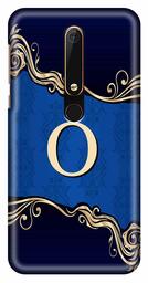 Amazon Brand - Solimo Designer Blue Pattern Alphabet-O 3D Printed Hard Back Case Mobile Cover for Nokia 6 (2018)