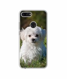 Amazon Brand - Solimo Designer White Dog UV Printed Soft Back Case Mobile Cover for Tecno Camon i Twin