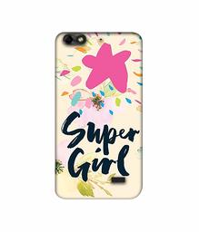 Amazon Brand - Solimo Designer Super Girl 3D Printed Hard Back Case Mobile Cover for Huawei Honor 4C