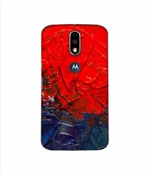 Amazon Brand - Solimo Designer Red Wax Color 3D Printed Hard Back Case Mobile Cover for Motorola Moto G4 Plus (with Logo Cut)