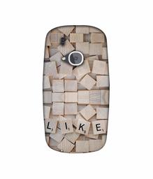 Amazon Brand - Solimo Designer Like On Wooden Block 3D Printed Hard Back Case Mobile Cover for Nokia 3310