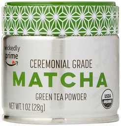 Wickedly Prime Organic Matcha Green Tea Powder, Product of Japan, Ceremonial Grade, 1 Ounce