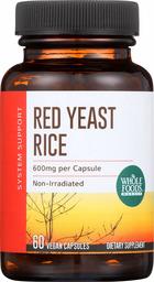 Whole Foods Market, Red Yeast Rice 600mg, 60 ct