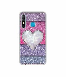 Amazon Brand - Solimo Designer Stone Heart UV Printed Soft Back Case Mobile Cover for Infinix Hot 8