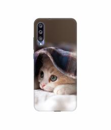 Amazon Brand - Solimo Designer Sleepy Kitten 3D Printed Hard Back Case Mobile Cover for Mi A3