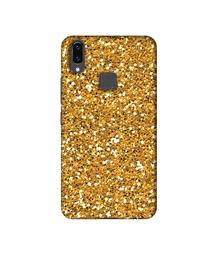 Amazon Brand - Solimo Designer Golden Sparkle 3D Printed Hard Back Case Mobile Cover for Vivo V9 / V9 Pro