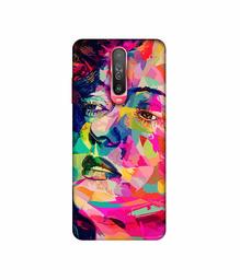 Amazon Brand - Solimo Designer Multicolor Lady Vector 3D Printed Hard Back Case Mobile Cover for Poco X2 / Mi Redmi K30