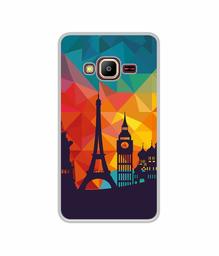 Amazon Brand - Solimo Designer Colored Paris UV Printed Soft Back Case Mobile Cover for Samsung Z2