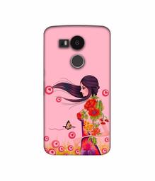 Amazon Brand - Solimo Designer Lady Vector Pattern 3D Printed Hard Back Case Mobile Cover for LG Nexus 5X