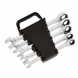 AmazonBasics Ratcheting Wrench Set - Metric, 5-Piece