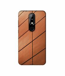 Amazon Brand - Solimo Designer Leather Texture 3D Printed Hard Back Case Mobile Cover for Nokia 5.1 Plus