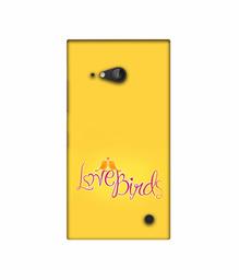 Amazon Brand - Solimo Designer Love Birds 3D Printed Hard Back Case Mobile Cover for Nokia Lumia 730