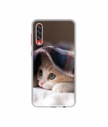 Amazon Brand - Solimo Designer Sleepy Kitten UV Printed Soft Back Case Mobile Cover for Samsung Galaxy A70s