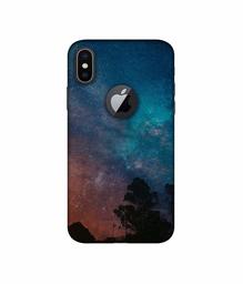 Amazon Brand - Solimo Designer Sky Photography 3D Printed Hard Back Case Mobile Cover for Apple iPhone X (Logo Cut)