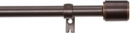 AmazonBasics Curtain Rod with Cap Finials