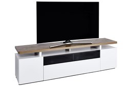 Film Spey TV-stativ, 42 x 190 x 54 cm Modern 190 x 42 x 53.7 cm Riviera Oak/Matt White