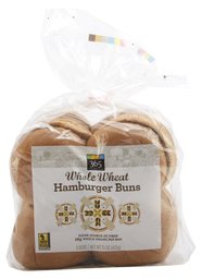 365 Everyday Value, Whole Wheat Hamburger Buns, 15 oz, 8 ct