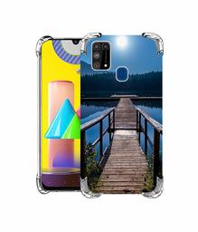 Amazon Brand - Solimo Designer Wooden Beach UV Printed Soft Back Case Mobile Cover for Samsung Galaxy M31