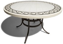 Strathwood Naples Faux Marble Dining Table