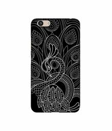 Amazon Brand - Solimo Designer Peacock Feather Pattern 3D Printed Hard Back Case Mobile Cover for Vivo Y53