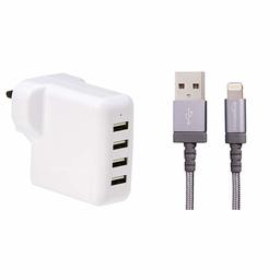 AmazonBasics 40W 4-Port USB Wall Charger