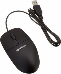 Amazon Basics MSU0939 Mouse USB de 3 Botones con Cable