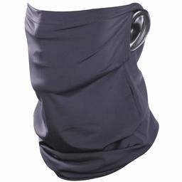 Bun Large Unisex Men Women Face Scarf Bandana Ear Loops Face Neck Gaiter Headwrap Balaclava Neck Gaiters for Dust, 1 Pack, Black