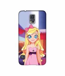 Amazon Brand - Solimo Designer Small Princess Vector 3D Printed Hard Back Case Mobile Cover for Samsung Galaxy S5 i9600