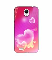 Amazon Brand - Solimo Designer Heart Abstract 3D Printed Hard Back Case Mobile Cover for Vivo Y21L