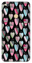 Amazon Brand - Solimo Designer Heart Art Vectors Black Pattern Design 3D Printed Hard Back Case Mobile Cover for Huawei Honor 8 Lite