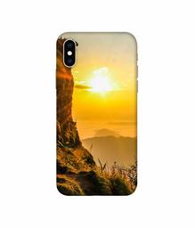 Amazon Brand - Solimo Designer Mountan Side Sun View 3D Printed Hard Back Case Mobile Cover for Apple iPhone Xs Max