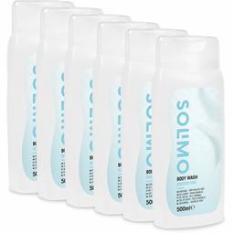 Amazon Brand: Solimo Body Wash - Sensitive Pack of 6 (500ml x 6)