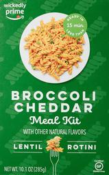 Wickedly Prime Lentil Pasta Meal, Broccoli Cheddar, 10.1oz