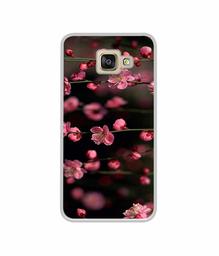 Amazon Brand - Solimo Designer Pink Flowers UV Printed Soft Back Case Mobile Cover for Samsung Galaxy A5 (2016)