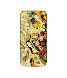 Amazon Brand - Solimo Designer Multicolor Smash Paint 3D Printed Hard Back Case Mobile Cover for HTC One M8