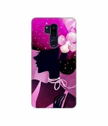 Amazon Brand - Solimo Designer Lady Vectors 3D Printed Hard Back Case Mobile Cover for LG G7 ThinQ