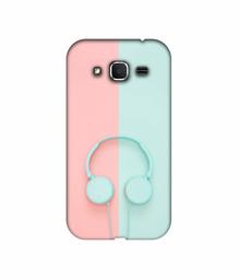 Amazon Brand - Solimo Designer Head Phone 3D Printed Hard Back Case Mobile Cover for Samsung Galaxy Core Prime