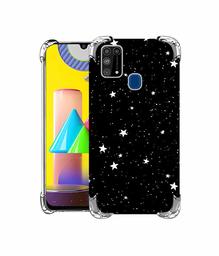 Amazon Brand - Solimo Designer Stars UV Printed Soft Back Case Mobile Cover for Samsung Galaxy M31