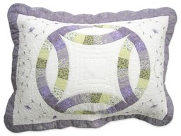 Pike Street, Ashley 100-Percent Cotton Double Wedding Ring Pillow Sham