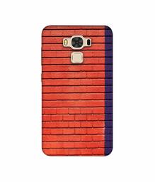 Amazon Brand - Solimo Designer Red and Purple Brick 3D Printed Hard Back Case Mobile Cover for Asus Zenfone 3 Max ZC553KL