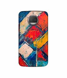 Amazon Brand - Solimo Designer Dark Multicolor Blocks UV Printed Soft Back Case Mobile Cover for Motorola Moto G5S Plus