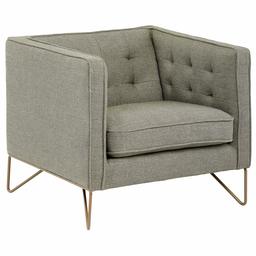 Amazon Brand – Rivet Brooke Contemporary Mid-Century Modern Tufted Living Room Accent Chair, 35